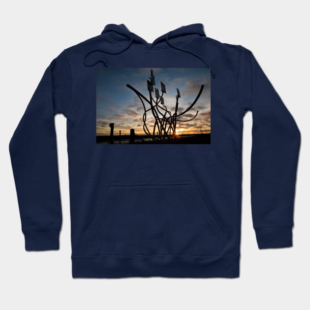 The Spirit of the Staithes just after sunrise (3) Hoodie by Violaman